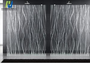 Quality 5mm 6mm Etched Architectural Stained Glass Laminated Glass Wall Art Panels wholesale