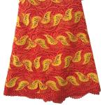F50279 51"-52" customizable gold african cord lace fabric for wedding dress/