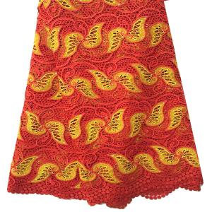 Quality 2015 African guipure lace fabric hight quanlity cord lace nigerian lace fabric for wedding wholesale