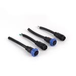 Nylon Male Female Plug Socket , PA66 3 Pin Male Female Wire Connector