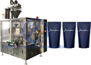 Quality 2KW Premade Pouch Filling Sealing Machine For Silicon Metal Powder Or Brown Fused Alumina wholesale