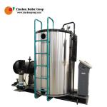 1 Ton Oil Vertical Steam Boiler / Industrial Hot Water Boiler Natural Circulatio