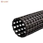 Fiberglass Geogrid for Strength Roadbed Reinforcement White Asphalt Coated