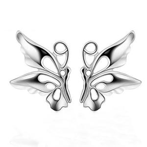 Quality Women's Fashion 925 Silver Plated Butterfly Style Stud Earrings (EESTUD09) wholesale