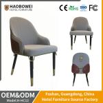 Indoor Home Dining Room Solid Wood Leather Chair for Customization in Hotel