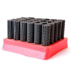 Quality Red Color Diamond Abrasive Brush Wear Resistance , High Efficiency Nylon Filament Brush wholesale