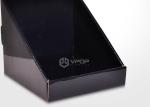 Retail Store Black PDQ Counter Display Black Colour With CMYK Full Color
