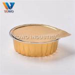 SGS 235ML Aluminum Foil Cupcake Cups With Plastic Lids
