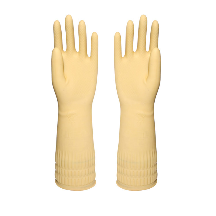 Laundry Waterproof Long Sleeve Cleaning Gloves , Hand Gloves For Washing