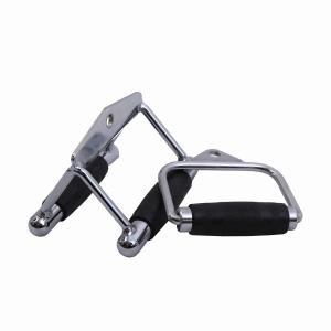 Quality 14*10.5cm Gym Fitness Accessories V Shape Rubber Grip Handles wholesale