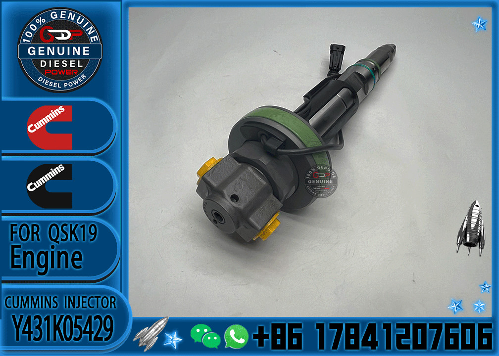 Y431K05417 QSK19 Diesel Engine Common Rail Fuel Injector Y431K05558 4964171 Y431K05429