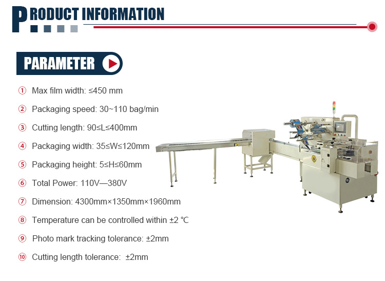 Using Large Touch Screen Panel Spageti Gum High Speed Candy Packing Machine For Food Packing