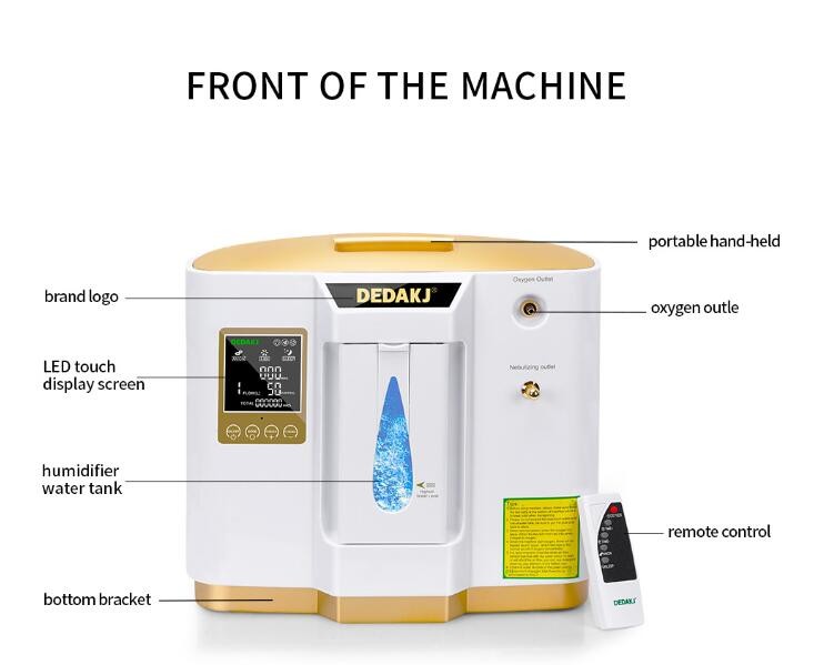 Factory Price Portable Home Use Touch Screen PSA 200W 1-7L Electric Oxygen Concentrator Generator Machine