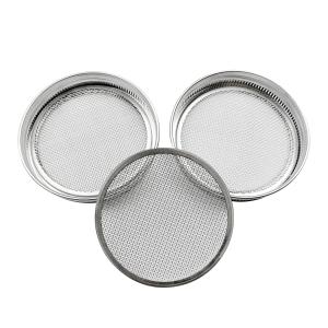 Quality Stainless Steel Silver 86 Mm Wide Mouth kitchen seed Sprouting Jar Lids wholesale