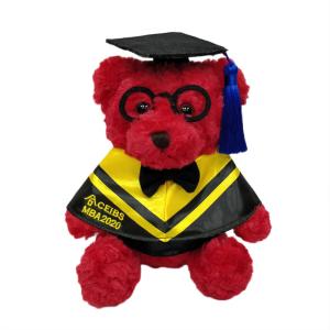 Quality Soft Conformable Red Doctorial Hat Teddy Bear Plush Toys For Children wholesale