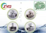 G1/2" Double Male Chrome Finish Bathroom Shower Faucet Water Diverter With Water