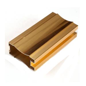 Quality Rose / Golden Anodized Polished aluminum t profile T3-T8 Temper wholesale