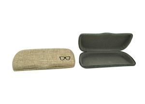 Quality Indie Hipster Linen Hard Eyeglass Case , Optical Glasses Case wholesale