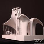 1/50 Monochrome Architecture Model MAD Lucas Museum Custom