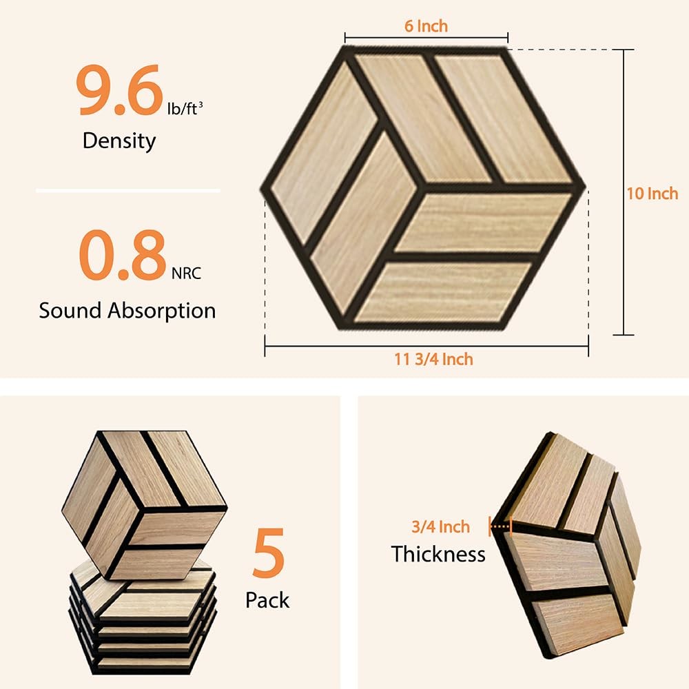PVC Veneer Hexagon Felt Polyester Fiber Sound Absorbing Board