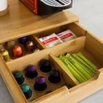 Bamboo Coffee Capsule Tea Holder Stand Box