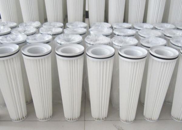 OEM Coal Ash Stone Powder Dust Collector Filter Cartridge 18 - 24m2 Filtration