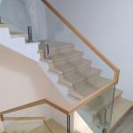 Frameless Balustrade Aluminum Handrail Profiles U Channel Glass Railing