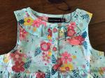 Sleeveless Babys Printed Dress 100% Cotton 12M 18M 24M Size