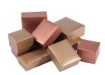 Pretty Kraft / White Cardboard Jewelry Boxes With Custom Cardboard Printing