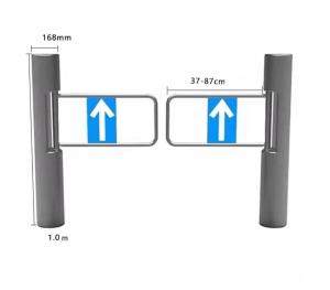 Quality Supermarket Entrance Turnstile , Mechanical Supermarket Swing Gate wholesale