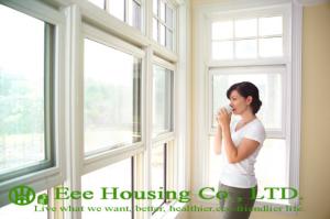 China White Color Fixed UPVC Windows With Tempered Glass,Sound and Heat insulation on sale