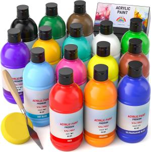 Quality 25 Colors Large Set Acrylic Paint Non Toxic Art Painting Supplies For Artist Beginner wholesale