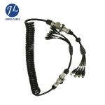 Screw Type Connection Rear View Camera Cable Heavy Duty Trailer Cable Coil With