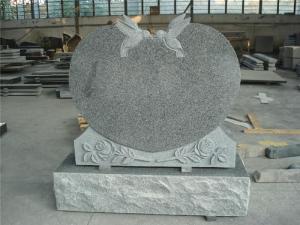 Quality American style granite heart shape headstone monuments wholesale