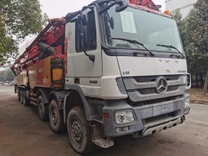 Quality 12Mpa Red Used Concrete Pump Truck Euro IV 72m 7 Section Vertical Reach wholesale