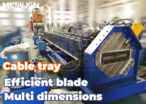 Quality Dual Size Hydraulic Cutter Cable Tray Roll Former 20m/min For Fast Production wholesale