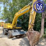 Komatsu PC150W 15 Ton Used Wheel Excavator Hydraulic Driving