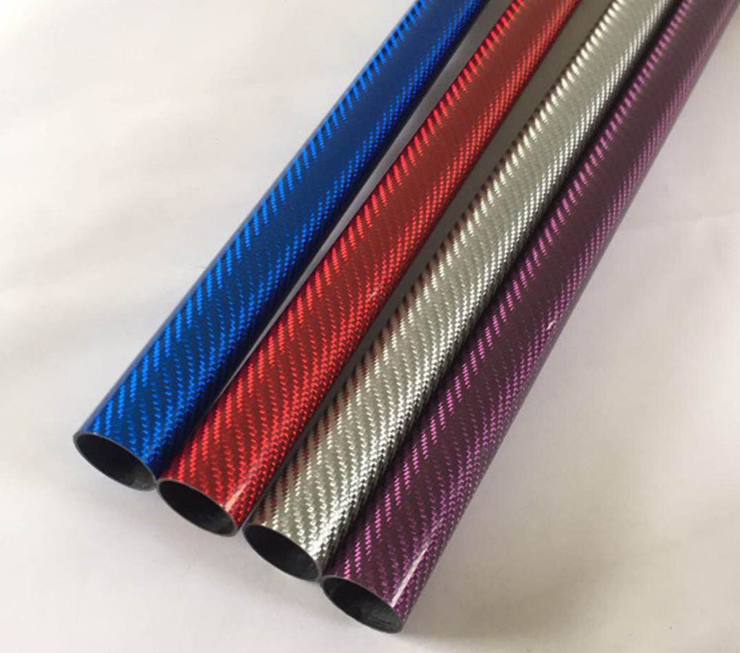 High Modulus Carbon Fiber Equipment Multi-Color Kevlar Aramid Carbon Fiber Tube Customised sizes