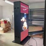 86 Inch LED Display Screen Floor Standing Outdoor Waterproof Video Wall