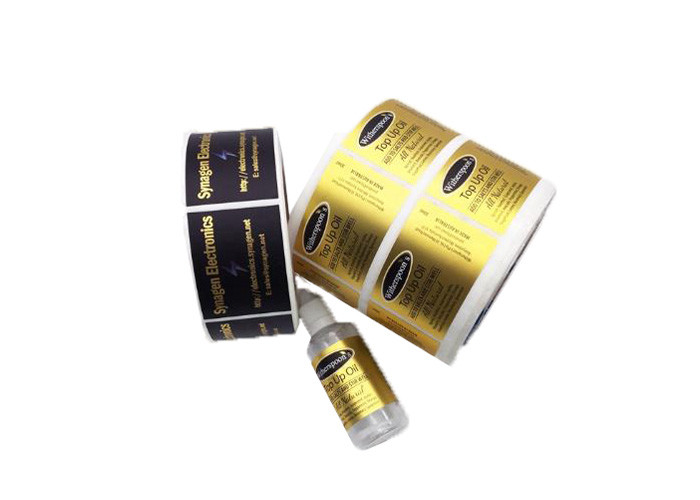 Glossy Surface Custom Adhesive Labels UV / Screen Printing For Essential Oil Bottle