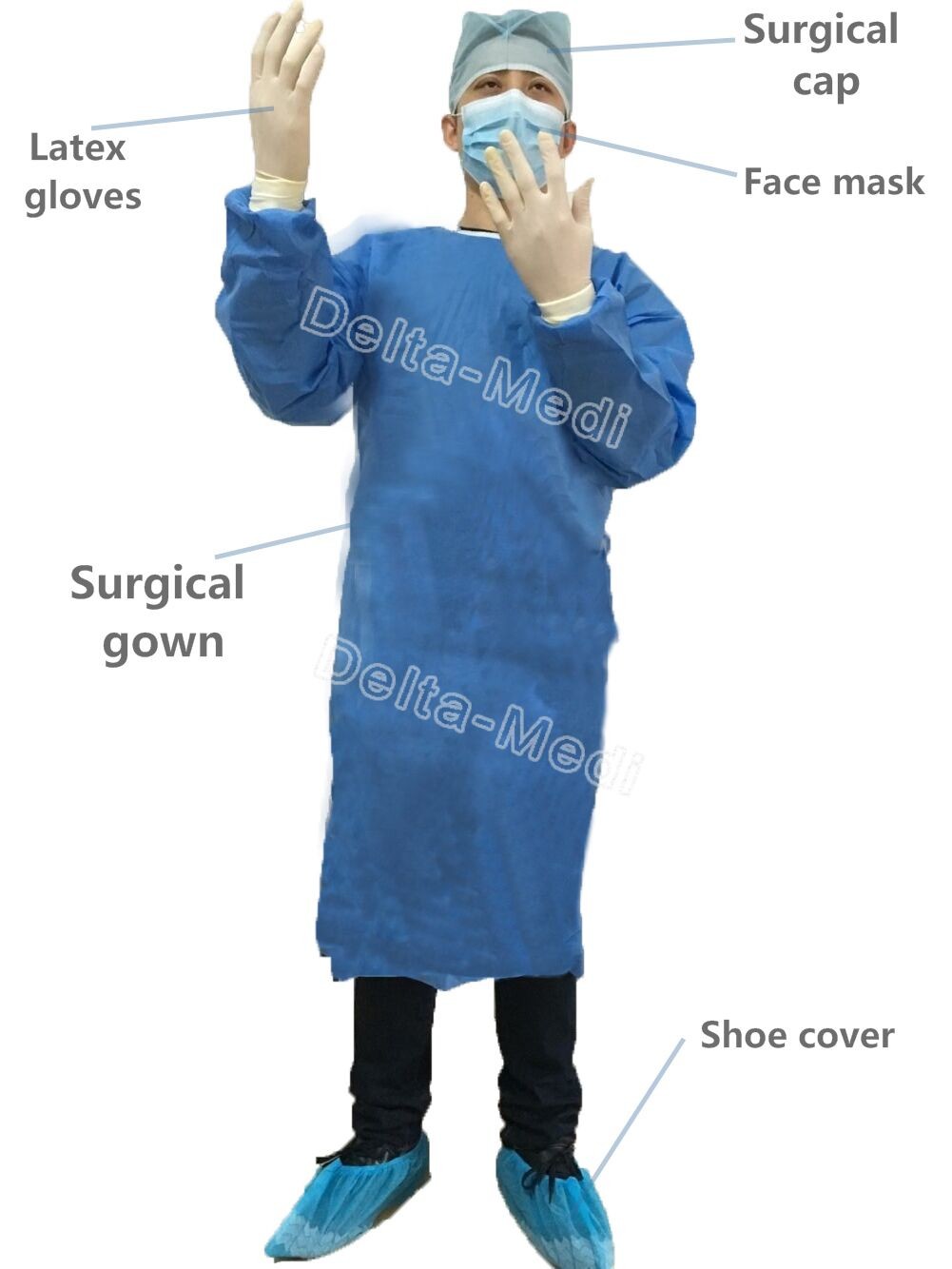 Disposable Spine drape/set/pack with velcro,collection puch and film for hospital surgery