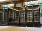 Customized Wine Display Cooler , Stainless Steel Wine Refrigerator With Led