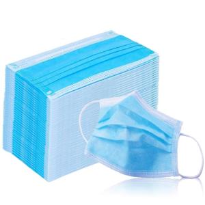 Quality High Efficiency 3ply Non Woven Fabric Mask Disposable Mouth Mask Antiviral wholesale
