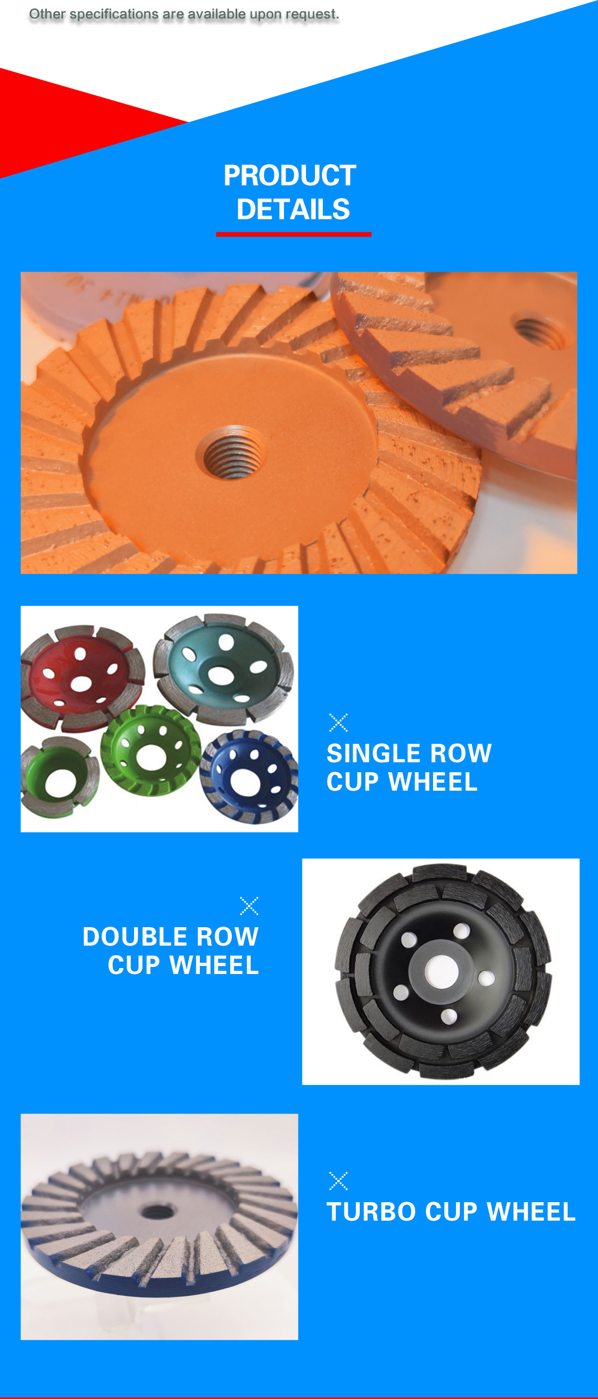 75mm Diamond Cup Wheel for Hand Grinding Tools Enhance Your Natural Stone Work