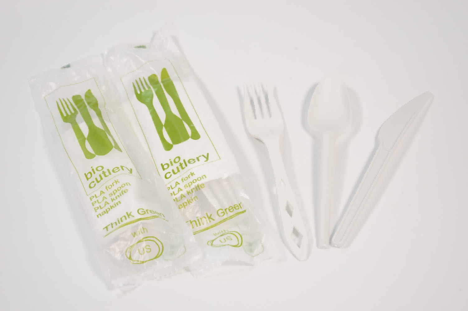 6.5" Crystallized PLA Biodegradable Disposable Cutlery