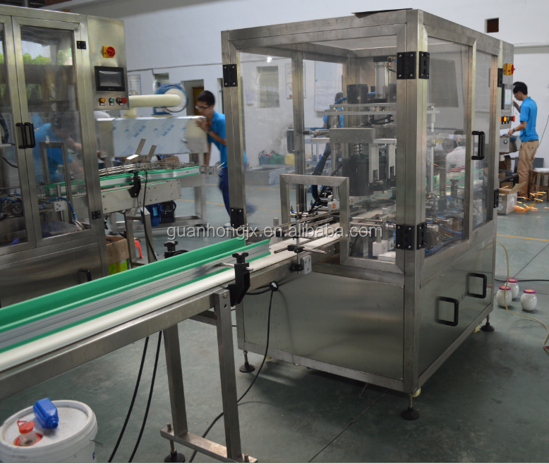 2400-3000 Bottles Per Hour Automatic Linear Type Glass Bottle Jar Metal Tin Vacuum Sealing Capping Machine