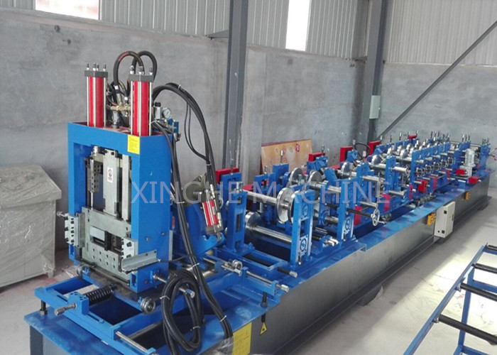 3 Cylinder Cable Tray Roll Forming Machine , Steel Stud Roll Forming Machine