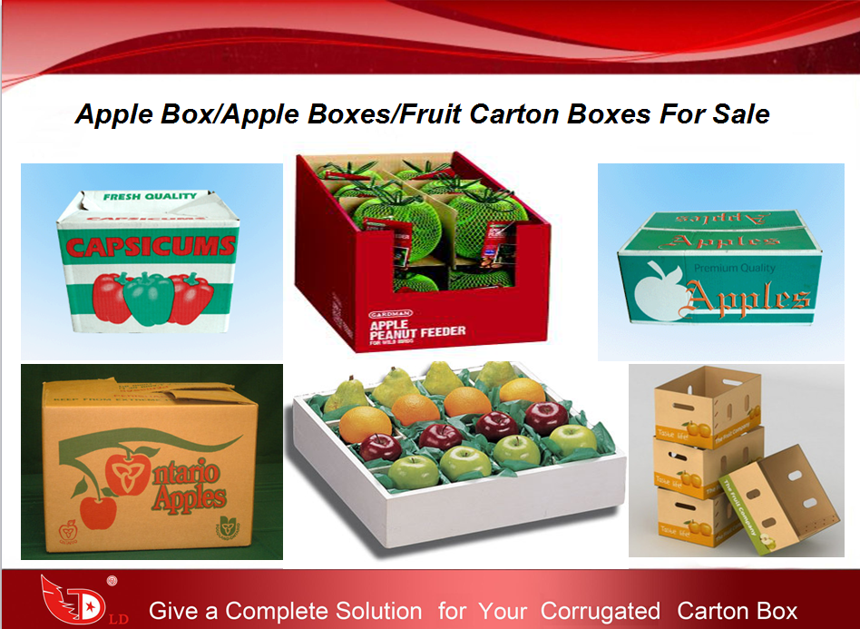 Apple Box/Boxes/Fruit Carton Boxes For Sale