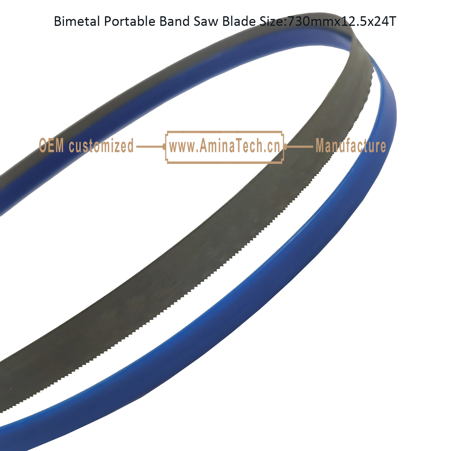 Bimetal Portable Band Saw Blade Size:730mmx12.5x24T