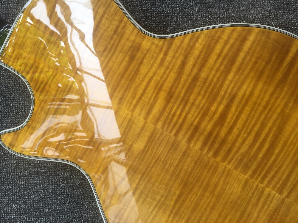 Custom Jazz Guitar,Electric Guitar, Vintage double bulging F hole